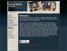 Tablet Screenshot of calvarysalisbury.org